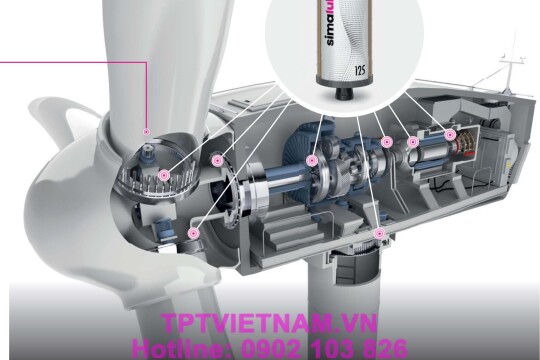 Giải pháp bôi trơn tự động cho tua bin điện gió (Automatic lubrication for wind turbines)